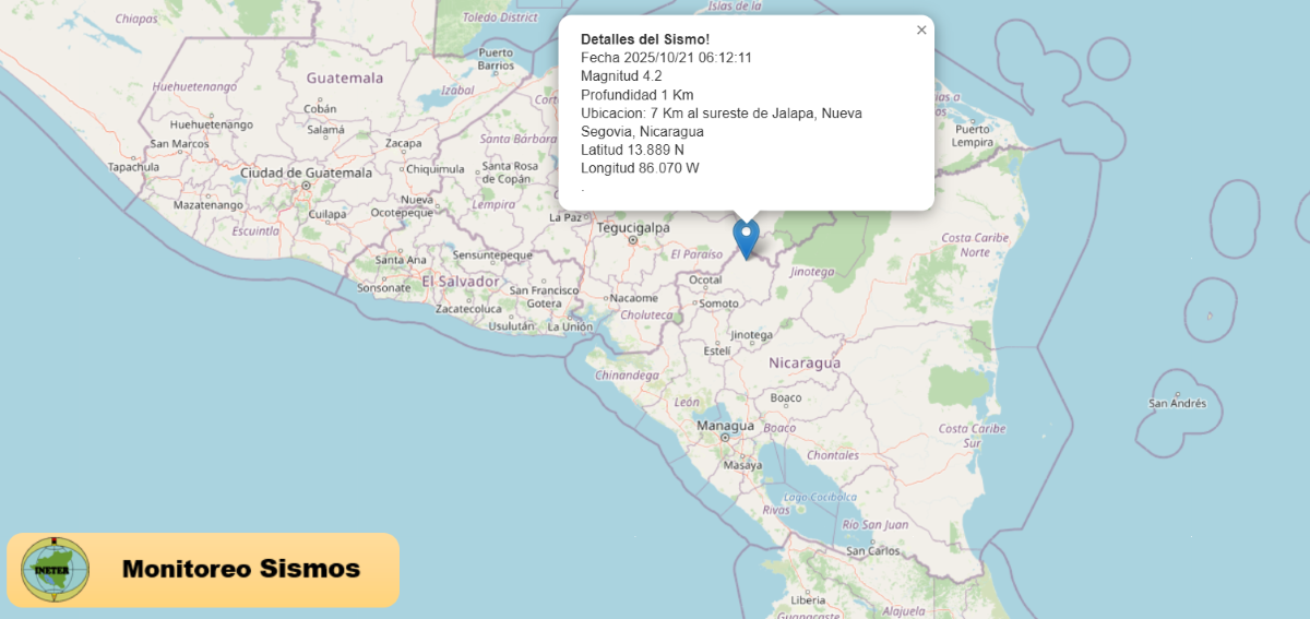 Temblor de 4.2 sacude Murra sin causar daños graves