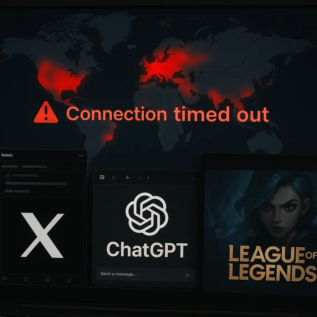 De X a ChatGPT: así fue el apagón digital que dejó a millones sin sus plataformas favoritas