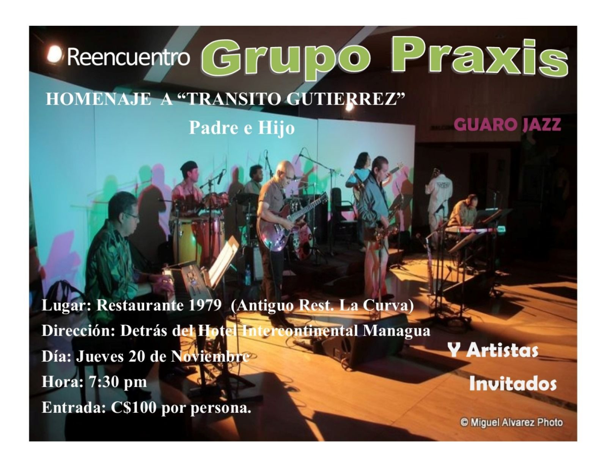 Homenaje a Tránsito Gutiérrez en Managua este 20 de noviembre