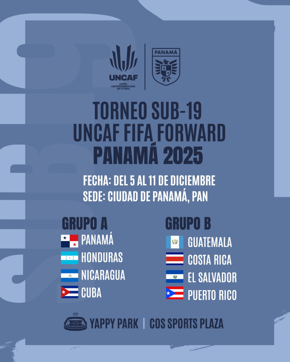 Panamá acoge el Torneo UNCAF-FIFA Forward Sub-19