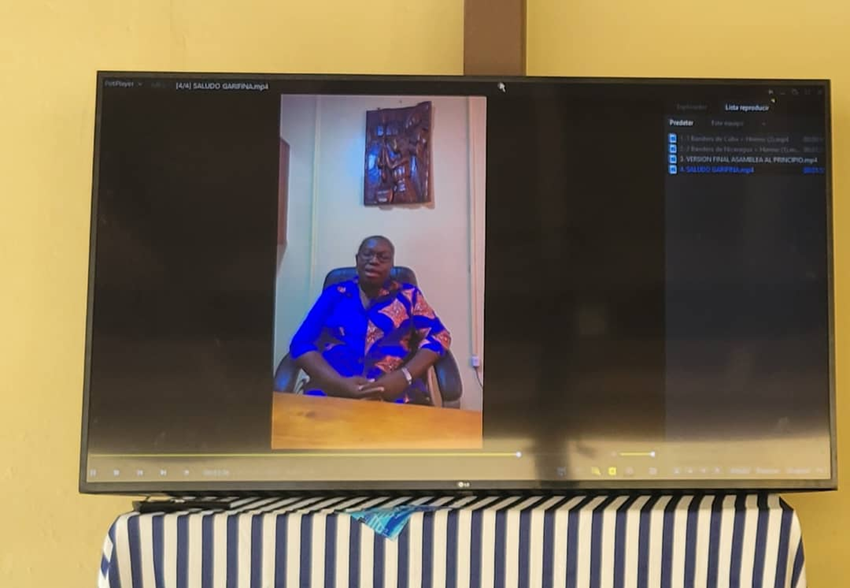 La líder garífuna Kensy Sambola