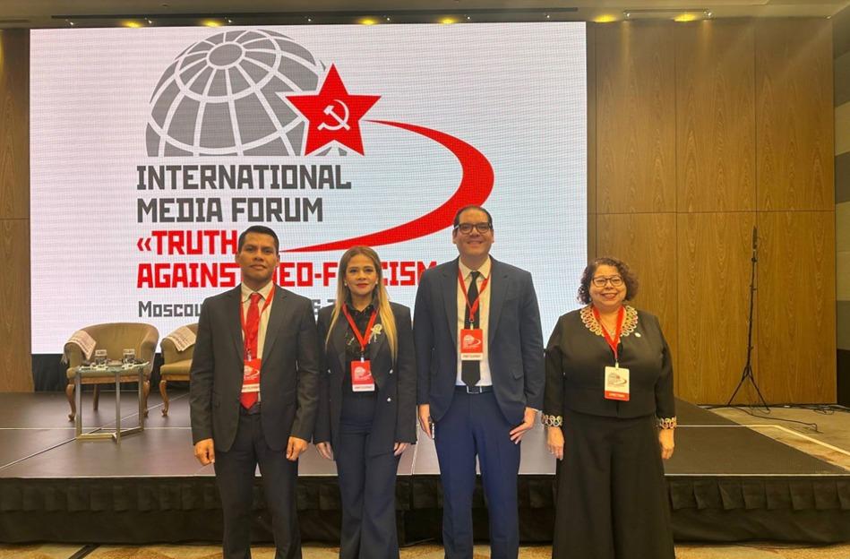 Delegación sandinista destaca en foro mediático en Moscú