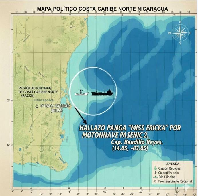 Rescatan con vida a pescadores desaparecidos en Bilwi