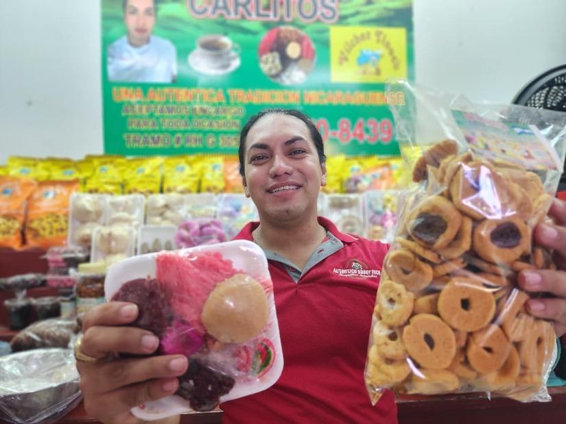 Preparativos para la Purísima en el mercado Huembés