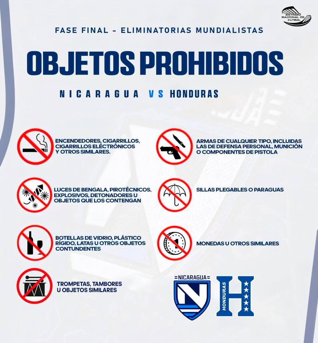 Nicaragua vs Honduras: entradas, horarios y medidas