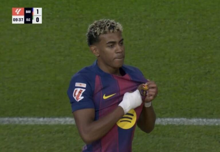 Lamine Yamal guía al Barcelona al triunfo sobre Elche en La Liga