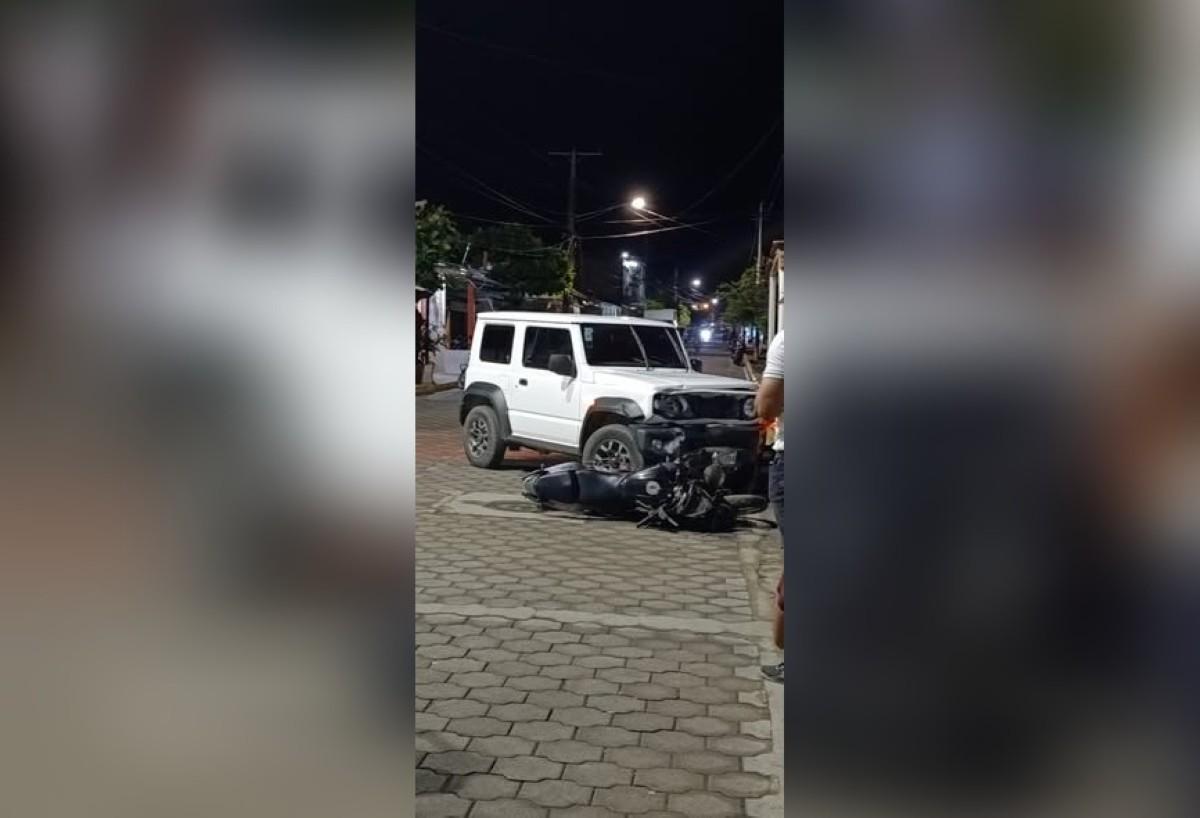 Grave accidente de moto en Moyogalpa deja herido a Jorge Taylor