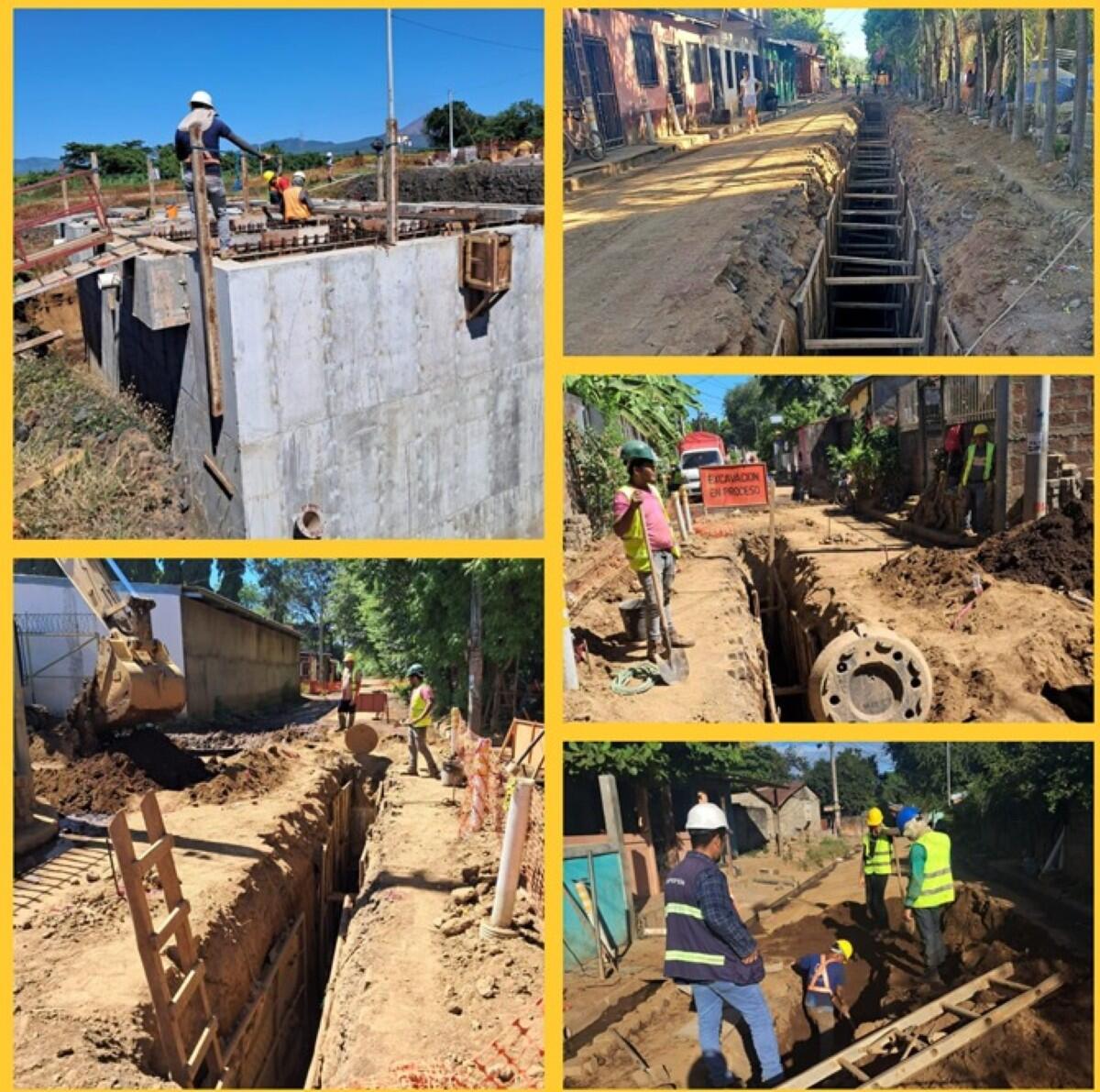 Avanza 33% el Proyecto de Saneamiento en Telica