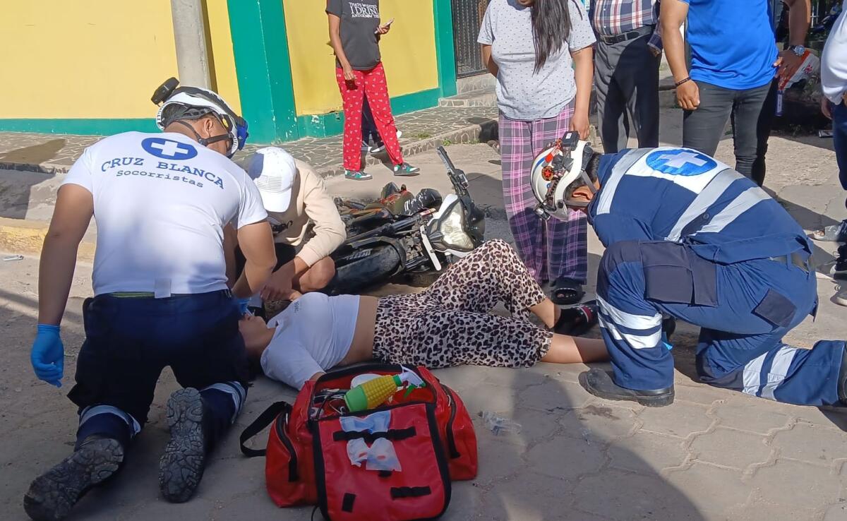 Accidente de moto deja dos jóvenes heridos en Estelí