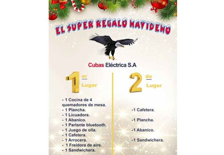 Llegó el gran sorteo de «El Súper Regalo Navideño» de Tu Nueva Radio Ya y Cubas Eléctricas