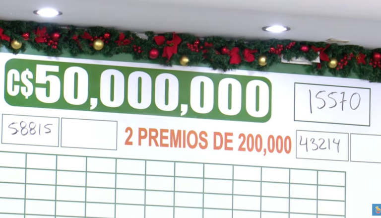 Premio Mayor de Loteria Nacional de 50 millones de córdobas cayó en el billete 15570