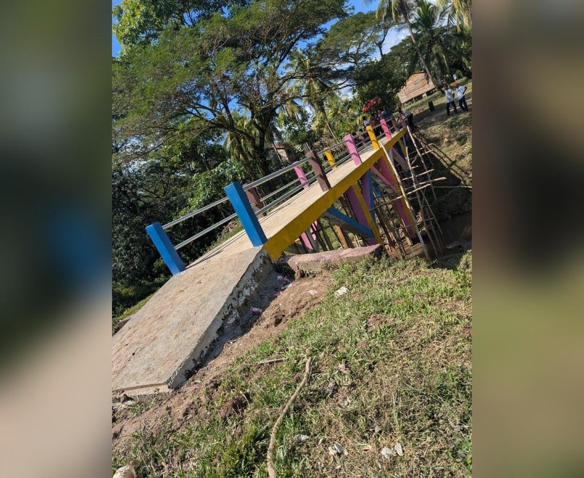 Nuevo puente peatonal mejora la vida en San Alberto