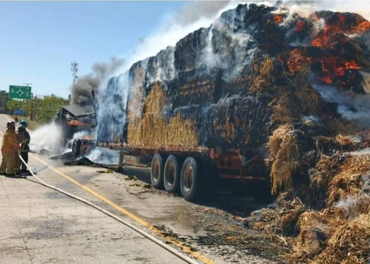 Incendio de Rastra kilómetro 34 de la carretera vieja a León