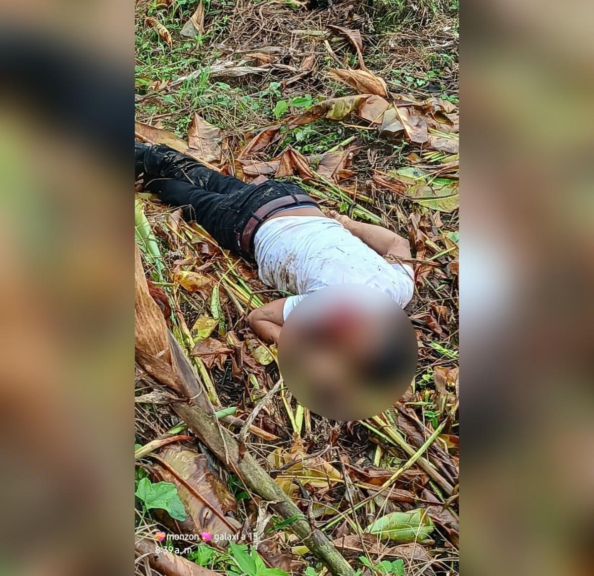 Hallan muerto a hombre desconocido en San José de Bocay