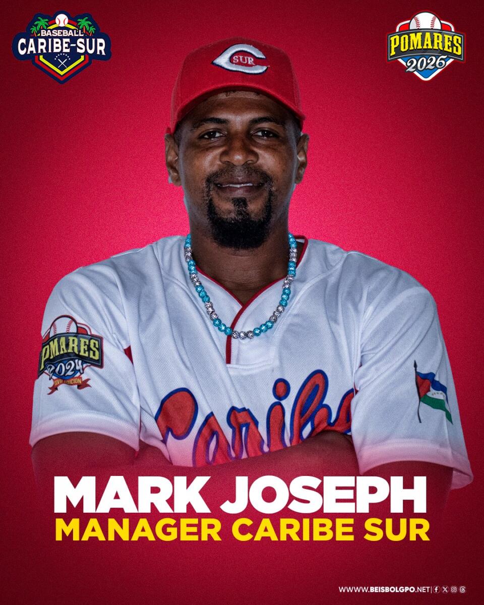 El Caribe Sur, oficializó a Mark Joseph como su manager para el Campeonato Germán Pomares Ordoñez 2026