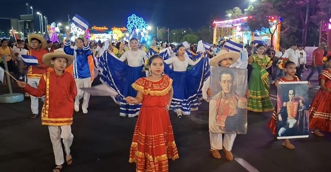 Caminata Sandinista honra el legado de Bolívar y Venezuela