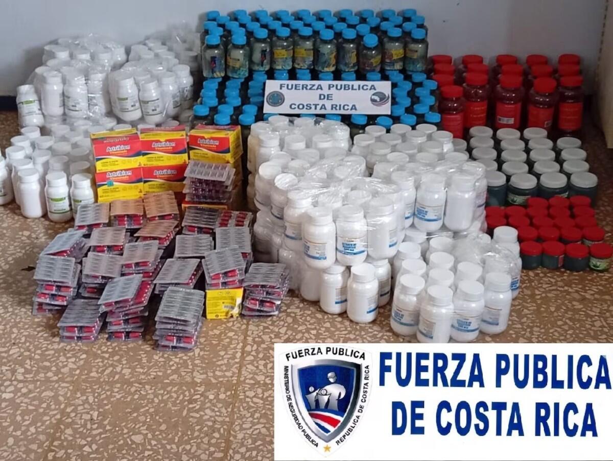 Fuerza Pública tica decomisa medicinas de contrabando
