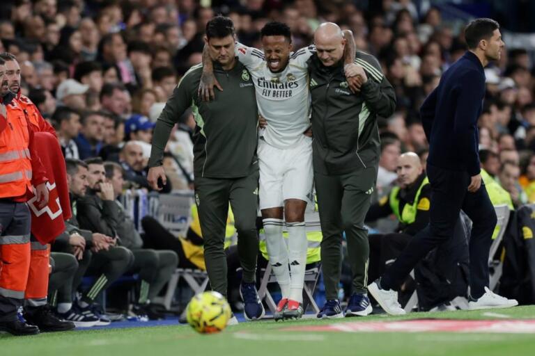 Defensor Éder Militão es baja por tres meses y ya son seis los jugadores lesionados del Real Madrid