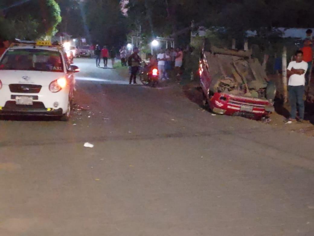 Accidente de taxi en Masaya deja un conductor herido