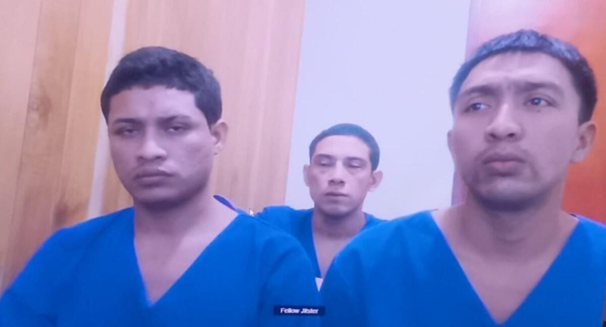 Cristopher Emanuel Ocampo Rojas, Jorge Luis Guerrero y Alfredo Antonio Benavides Coleman