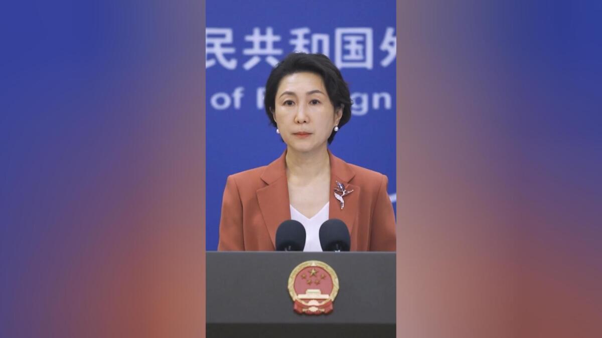 Mao Ning, cancillería china