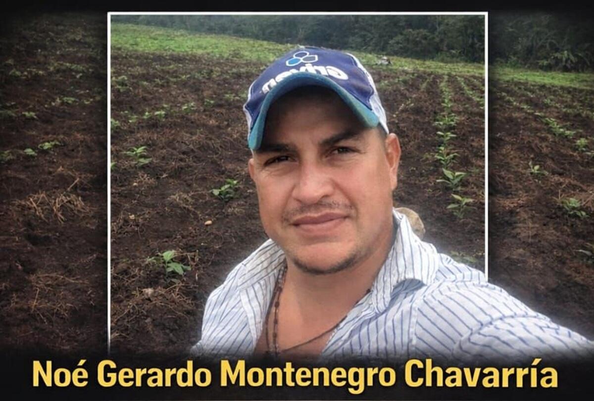 Noe Gerardo Montenegro Chavarría, de 36 años