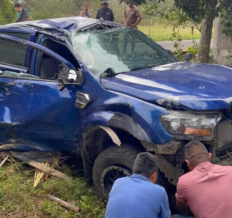 Pasajera de camioneta pierde la vida en accidente de tránsito en Camoapa