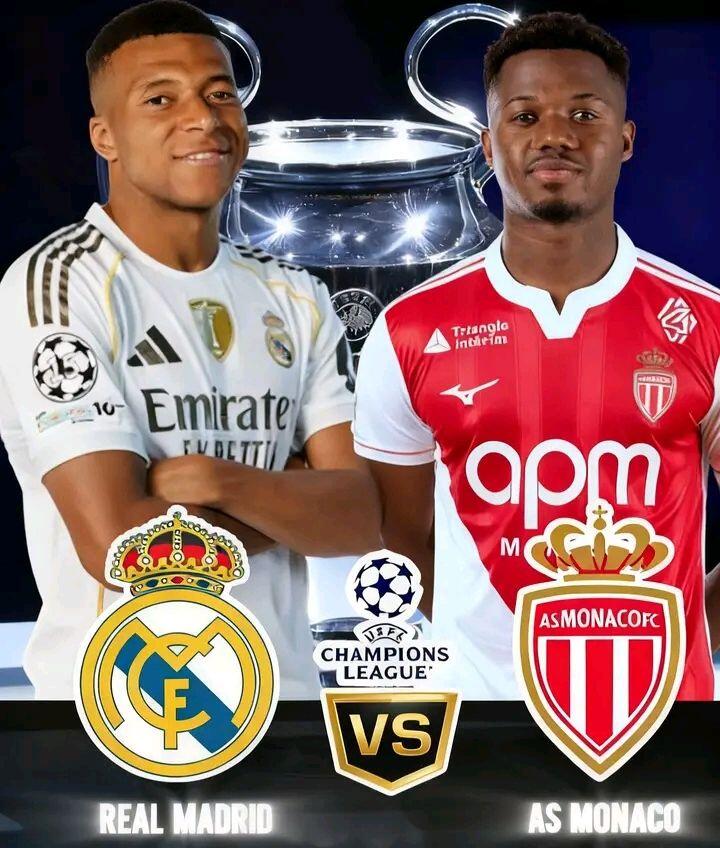 Real Madrid enfrenta al Mónaco en la UEFA Champions League