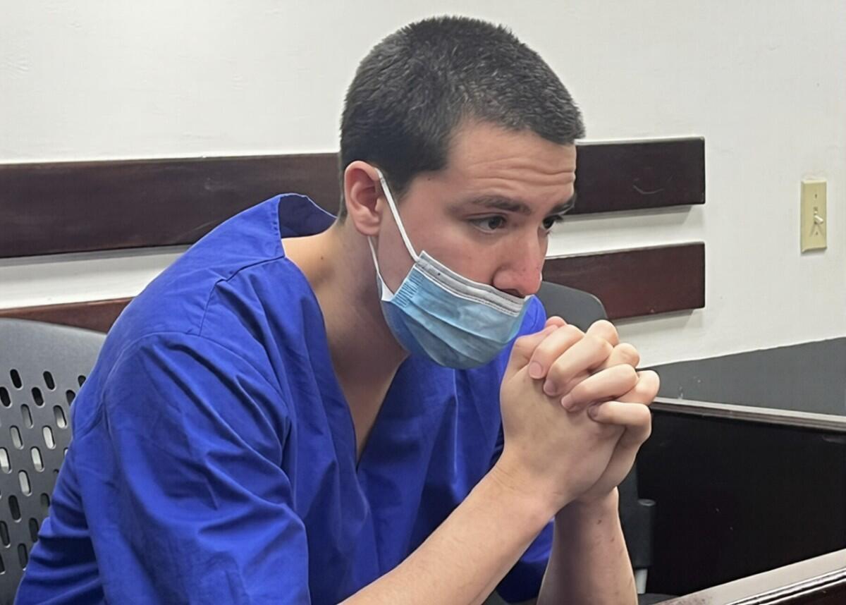 El acusado Sergio Andrés Sánchez Gutiérrez, de 19 años