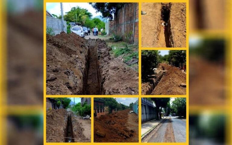 ENACAL ejecuta obras de alcantarillado en Ciudad Sandino beneficiando a 2 mil familias