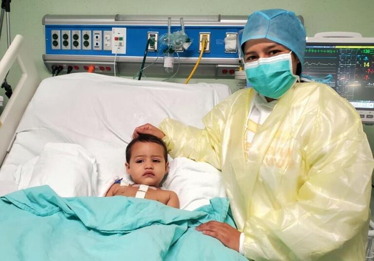 Médicos del Hospital Oscar Danilo Rosales realizan exitosa cirugía de corazón abierto a niña de 2 años
