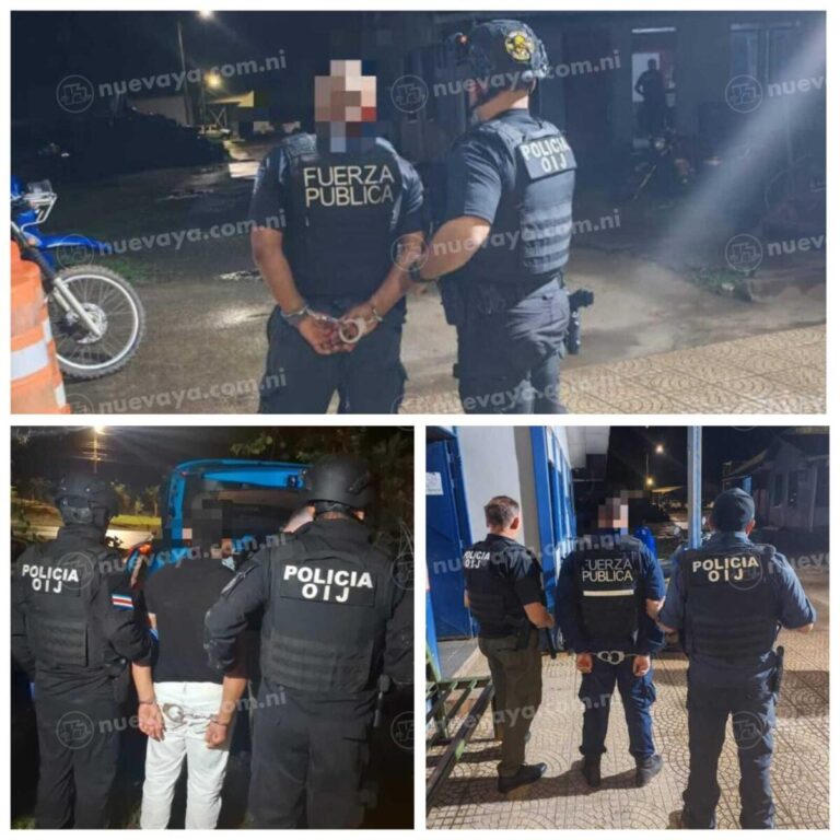 Policías ticos integraban red criminal que asaltaba a nicaragüenses en la frontera