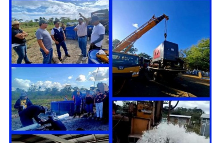 Avanza construcción de nuevo sistema de agua potable en comunidad Nuevo Amanecer, en Morrito