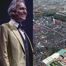 Andrea Bocelli cantará en el Zócalo de ciudad de México en un concierto histórico el 18 de abril