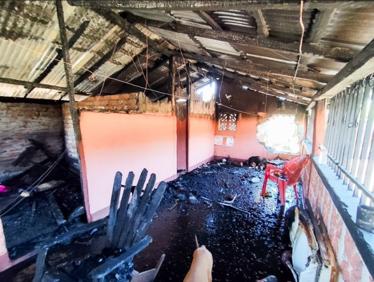 Rivas: incendio deja cuantiosos daños materiales en vivienda de Tola