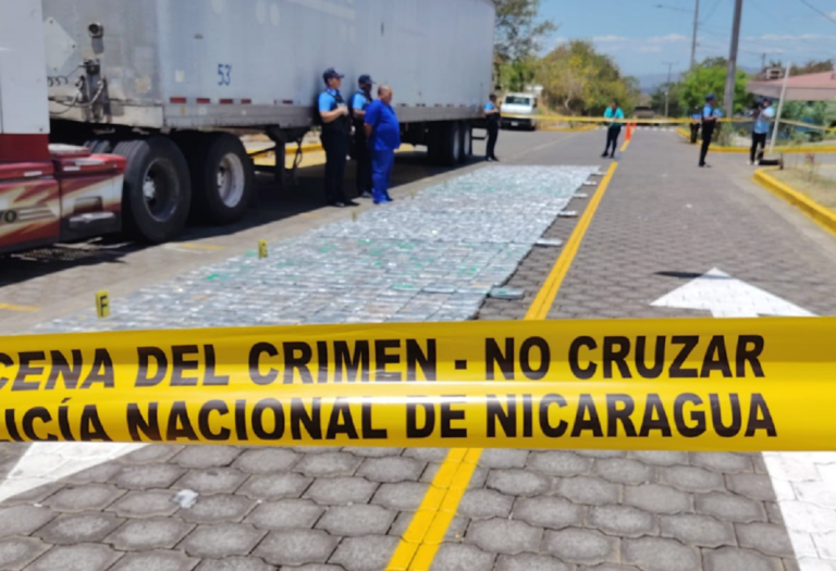 Policía de Nicaragua incauta más de una tonelada de cocaína procedente de Costa Rica