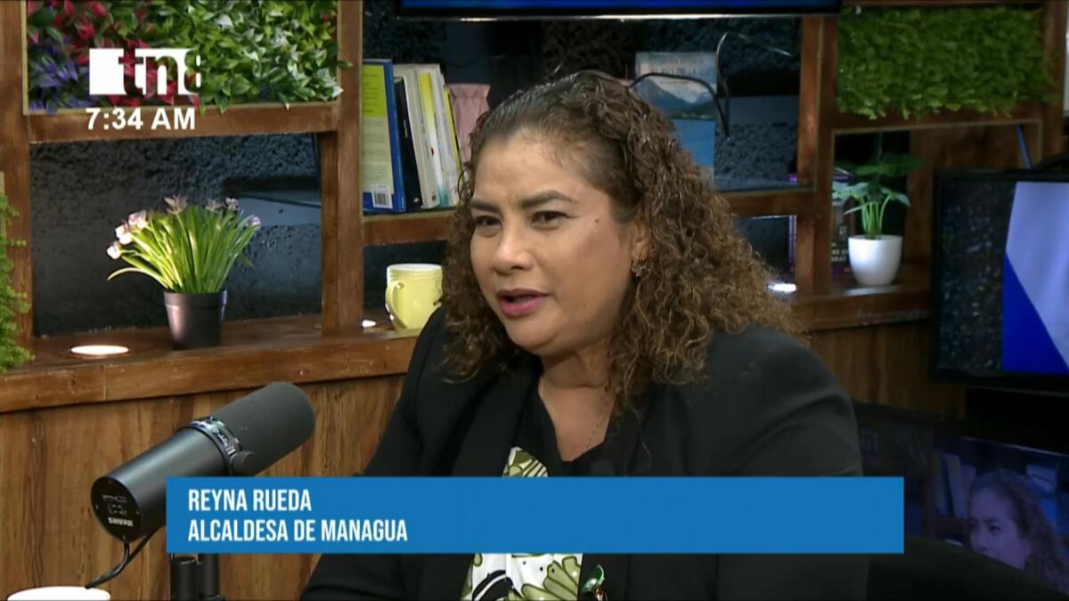 La alcaldesa de Managua, Reyna Rueda en Estudio TN8