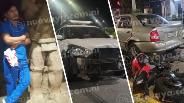 Médico huye tras deschincacar a motociclista en una calle capitalina
