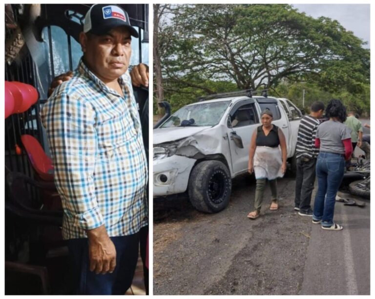 Un policía murió y otra resultó lesionada al chocar contra camioneta en Rio San Juan