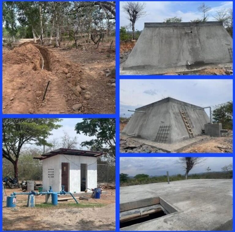 Avanza construcción de sistema de agua potable en Comunidad Dulce Nombre de Jesús, Somotillo