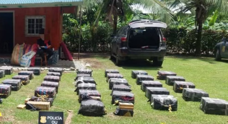 La tonelada y media de cocaína decomisada en el sur de Costa Rica tenía calcomanías de Tarzán