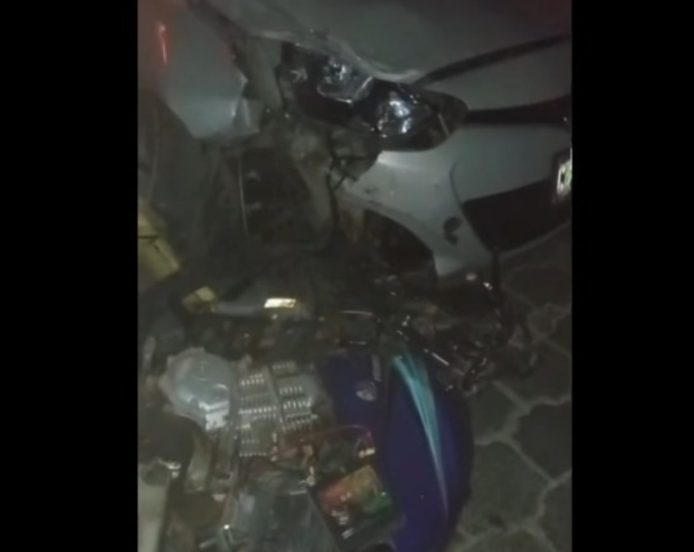 Colisión frontal deja a motorizado lesionado en carretera a Villa El Carmen