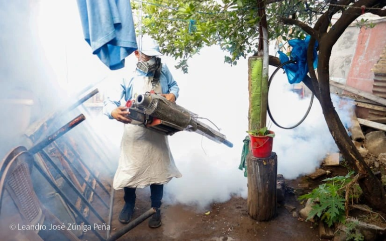 MINSA continúa batalla contra el dengue en el barrio Bertha Calderón
