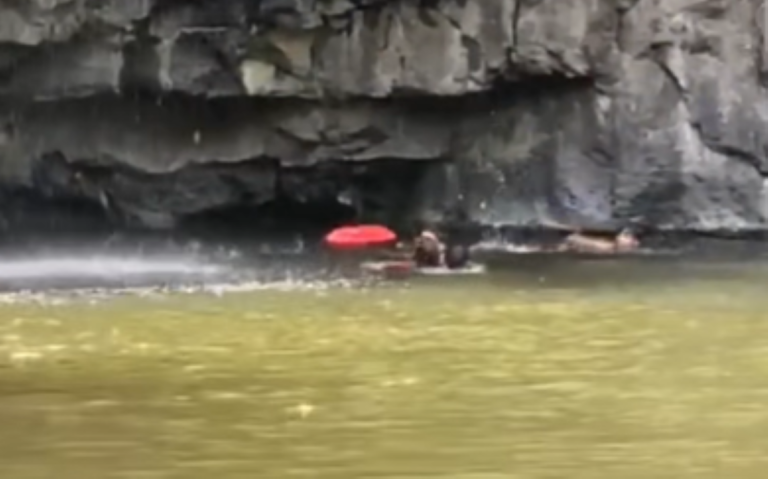 Imprudente costarricense casi perece ahogado en Salto La Estanzuela