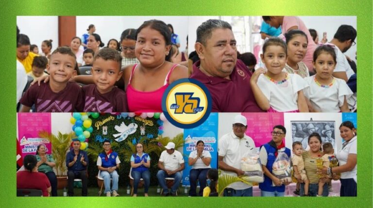 Madres con partos múltiples reciben paquetes alimenticios en Managua