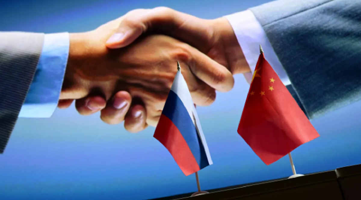 Rusia y China Banderas