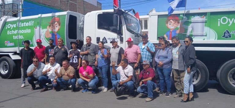 Estelí moderniza flota de limpieza con 2 nuevos camiones valorados en más de C$7 millones