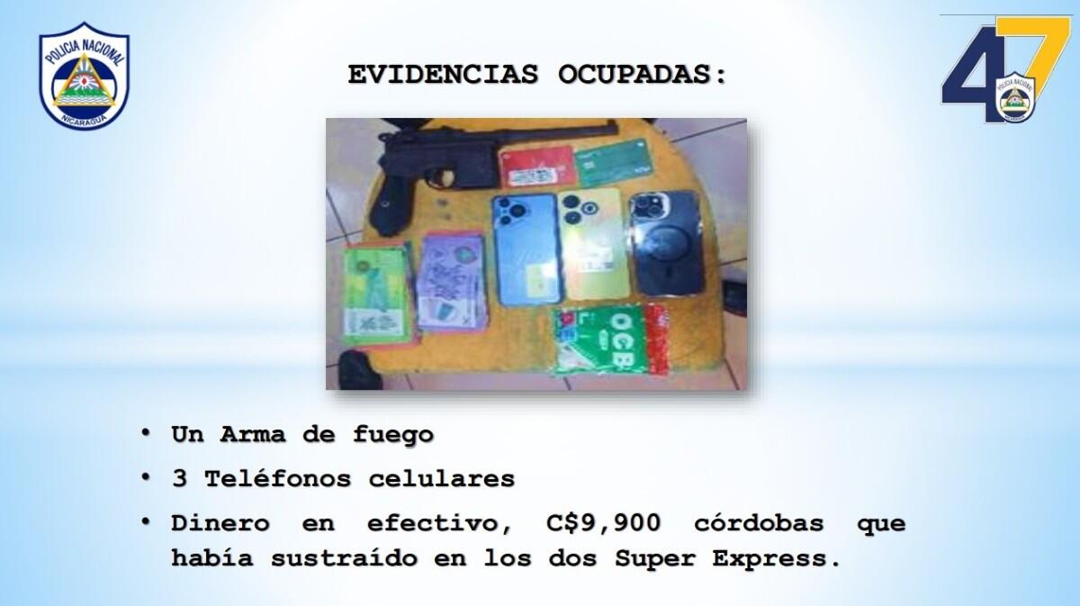 Cae asaltante de Súper Express Las Colinas con botín
