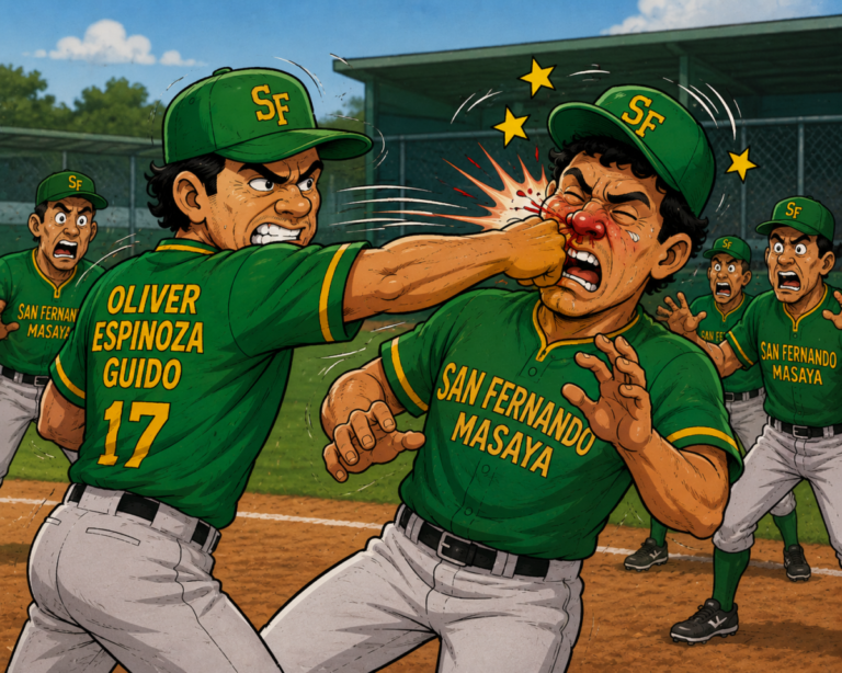 Comisión Nicaragüense de Béisbol Superior (CNBS) sanciona a Oliver Espinoza Guido