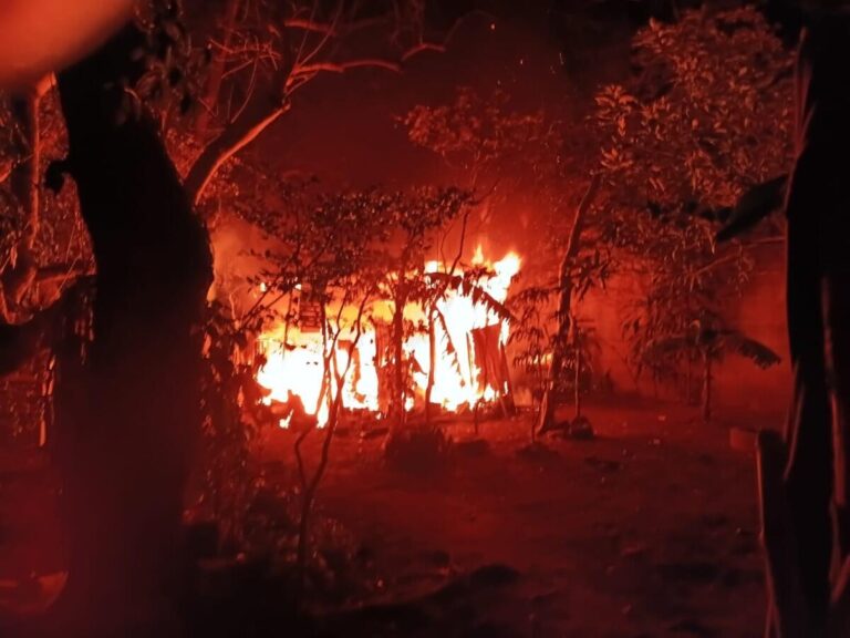 Fuego arrasa con humilde vivienda en San Marcos, Carazo
